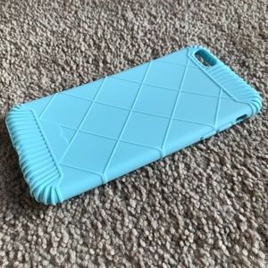 Apple IPhone Blue Case Back Cover Silicon Rubber